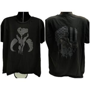 Star Wars Mandalorian Boba Fett T-Shirt - Mythosaur Skull Symbol 2XL Concert Tee